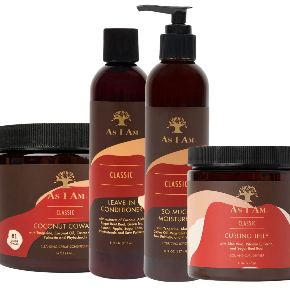 As I am - Classic - PACK Wash & Go Curly Hair - 4 produits