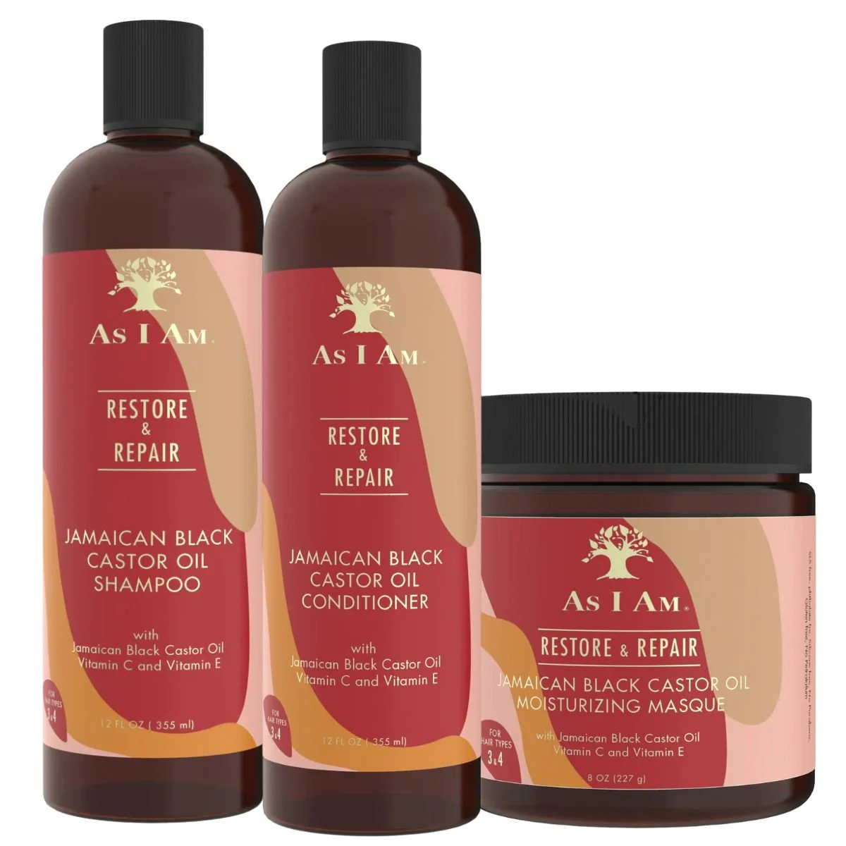 As I Am - Restore & Repair - PACK Wash Day Hydratation & Réparation - 3 produits