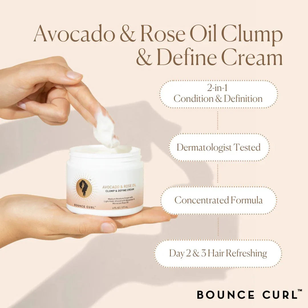 Bounce Curl • Avocado & Rose Oil Clump & Define Cream - Image 7