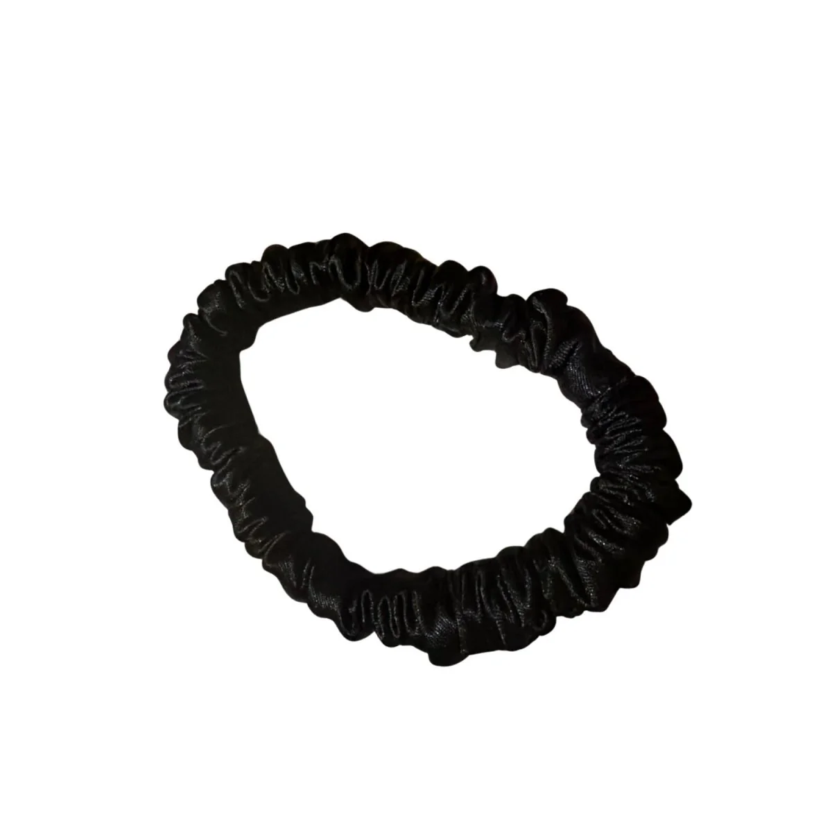 Colorful Black • Chouchou / Scrunchie en satin • Mini - Image 4