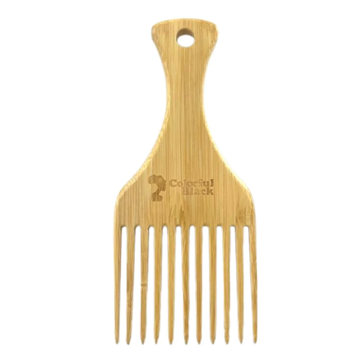 Colorful Black - Peigne Afro en Bois