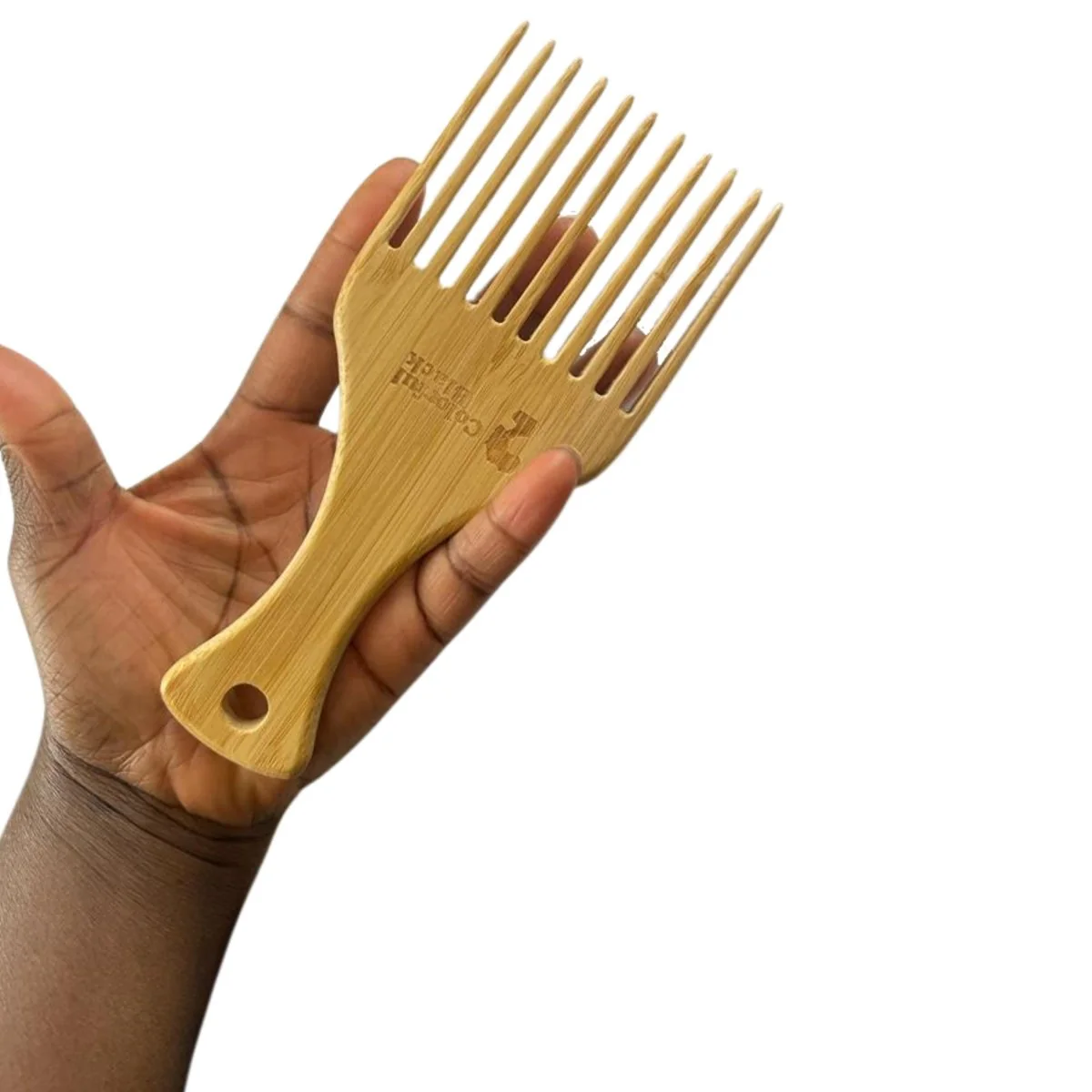 Colorful Black - Peigne Afro en Bois - Image 3