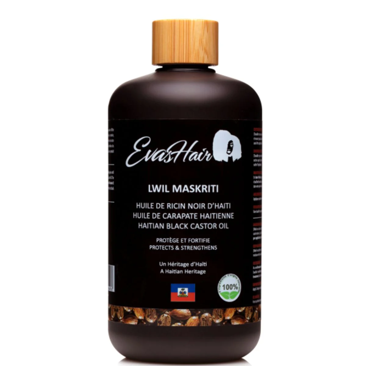 EvasHair - Lwil Maskriti - Huile de Ricin Noir d'Haïti (multi-usage) - Image 4