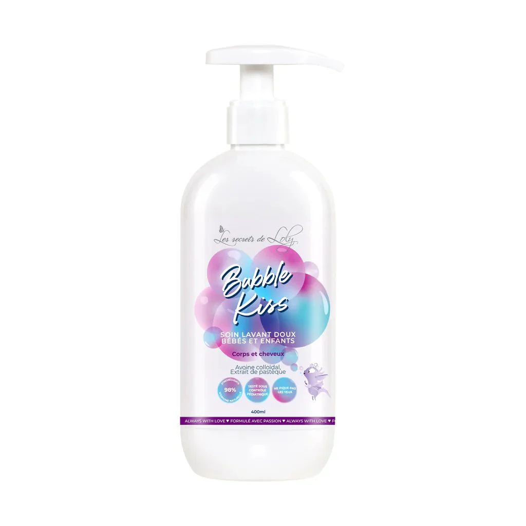 Les Secrets de Loly - Bubble Kiss (gel lavant cheveux / corps pour enfant)
